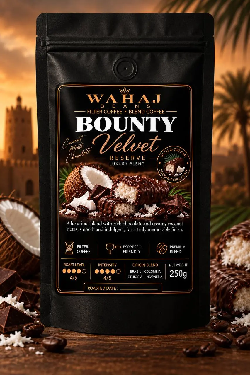 Al Wahaj Beans Bounty Velvet 250g flavored coffee bag